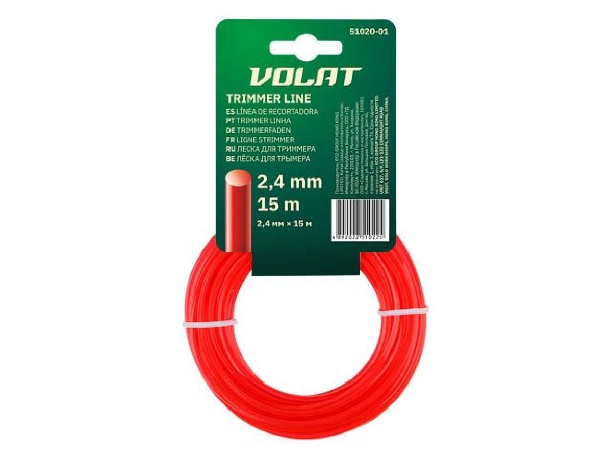 Леска ф 2.4 mm х 15 м круглое сечение ВОЛАТ 51020-01