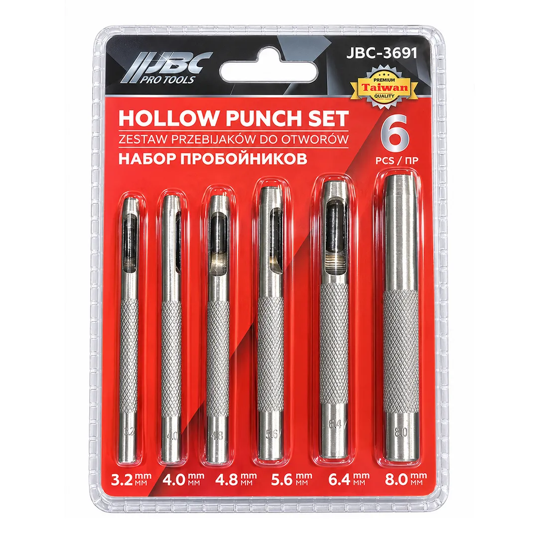 Пробойники, набор 6пр.  JBC JBC-3691