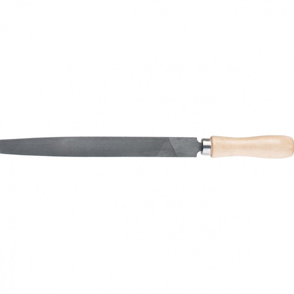 Напильник, 250 mm, плоский, деревянная ручка  Сибртех 16229