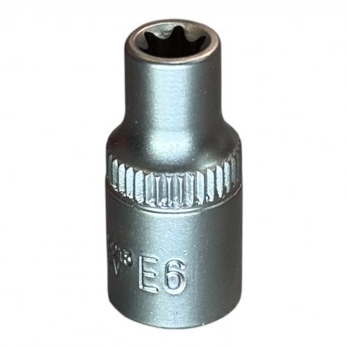 Головка торцевая 1/4" TORX Е6, L25 мм, CrV H-D HD-05213
