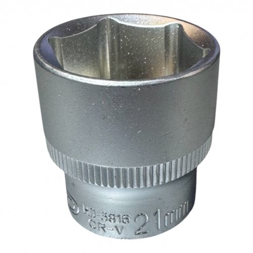 Головка торцевая 3/8" 6гр. 21мм L32мм CrV H-D HD-3816