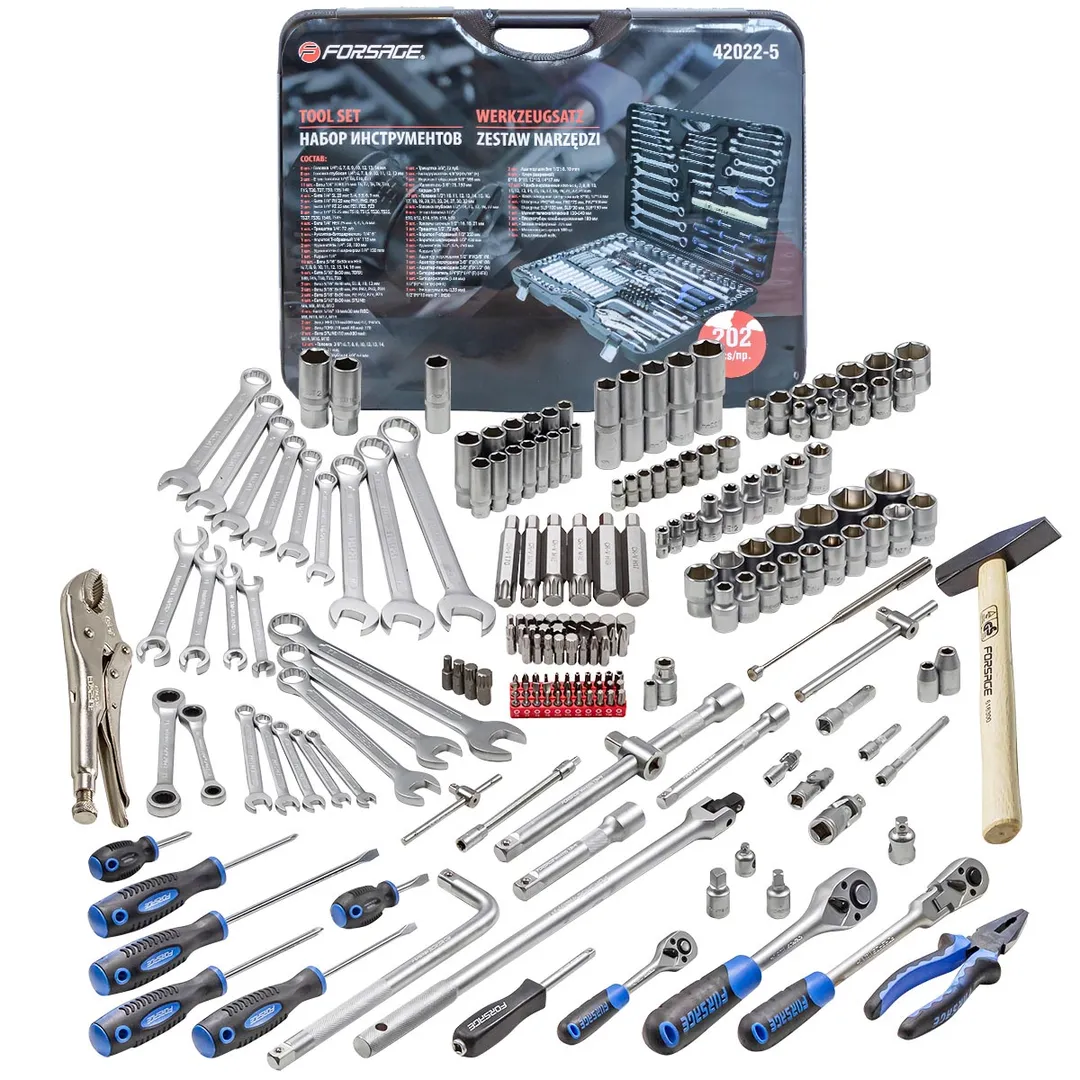 Набор инструмента 202пр. 1/4",3/8",1/2" Forsage F-42022-5