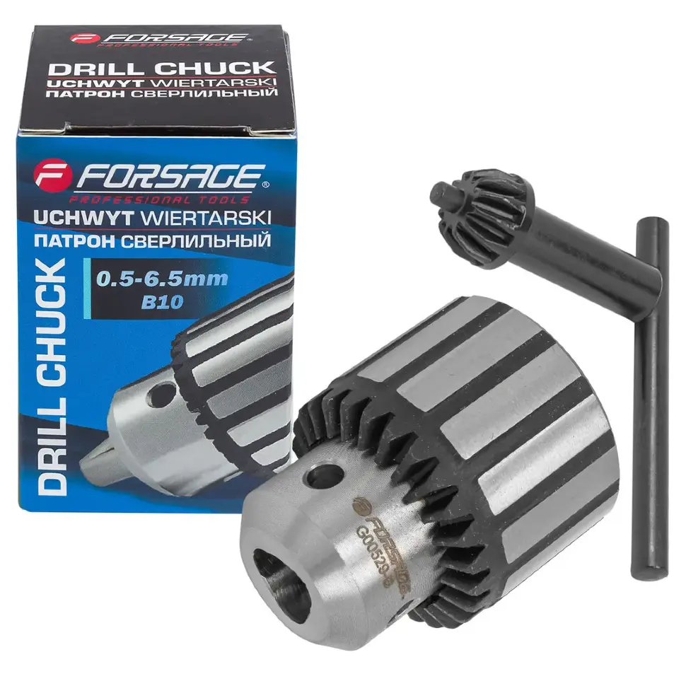 Патрон цанговый для дрели (0.6-6мм, B10)  Forsage F-G00529-B