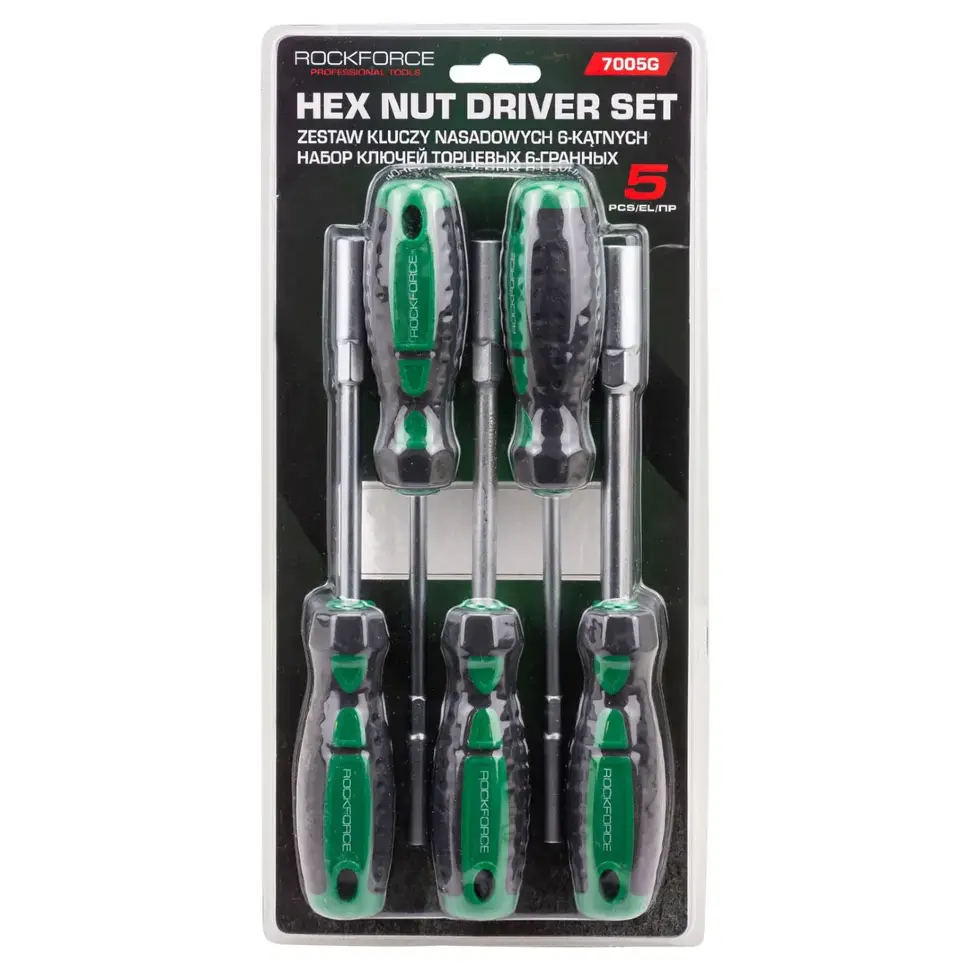 Ключи торцевые 6-гранные, набор 5пр. RockFORCE RF-7005G
