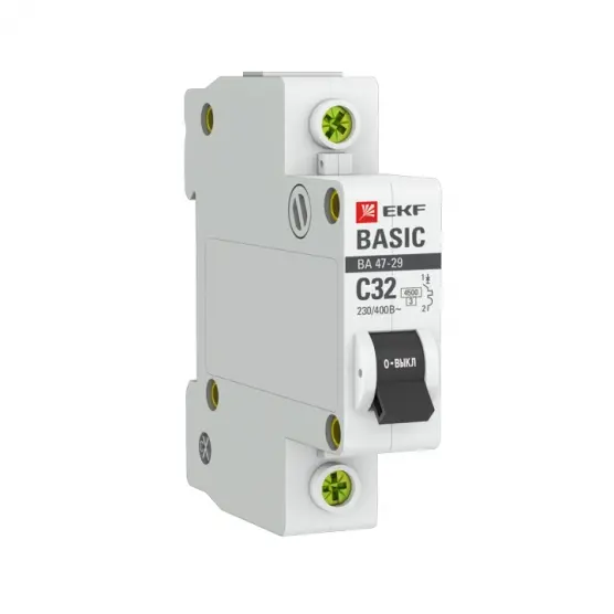 Авт. выкл. 1P 32А (C) 4,5кА ВА 47-29 EKF mcb4729-1-32C