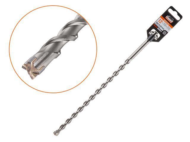 12x250x310 mm бур (сверло) SDS-plus QUADRO-X  (бур по бетону) GEPARD GP1212-310