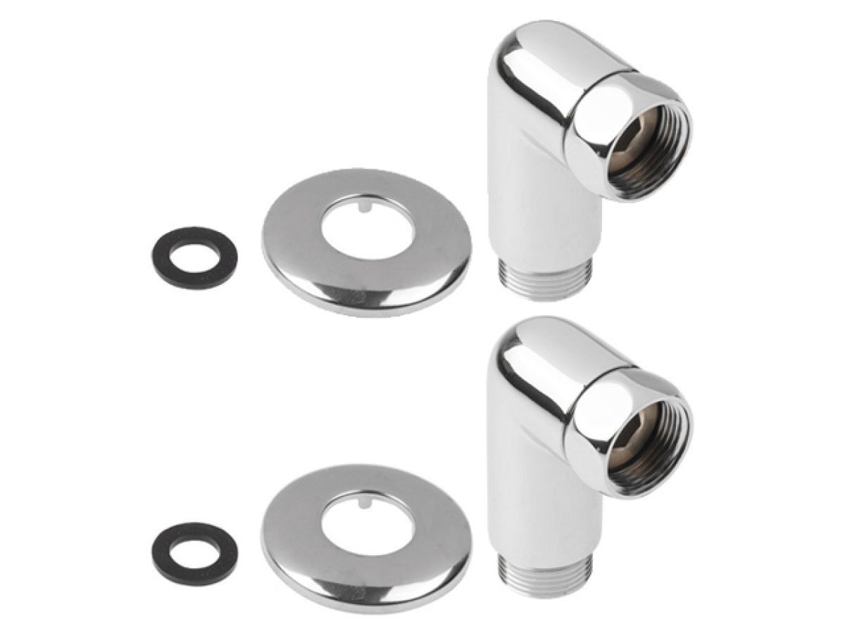 Американка угловая 1" вн. х1/2" нар. (2 шт. в уп.) (для полотенцесушителя) AV Engineering AVE156009-1