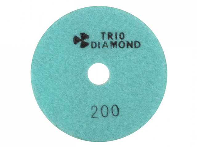 Алмазный гибкий шлифкруг "Черепашка" 100 № 200 (мокрая шл.)  ...TRIO-DIAMOND 340200