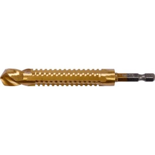 Сверло-шарошка по металлу 13.0mm HSS-TiN с хвостовиком HEX YATO YT-44831