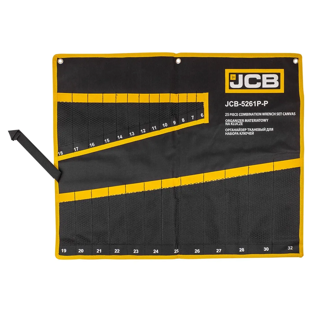 Органайзер тканевый для набора ключей 25пр. JCB JCB-5261P-P