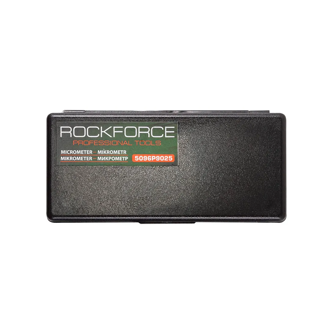 Микрометр (0-25 мм., 0.01 мм.), в футляре Rock FORCE RF-5096P9025