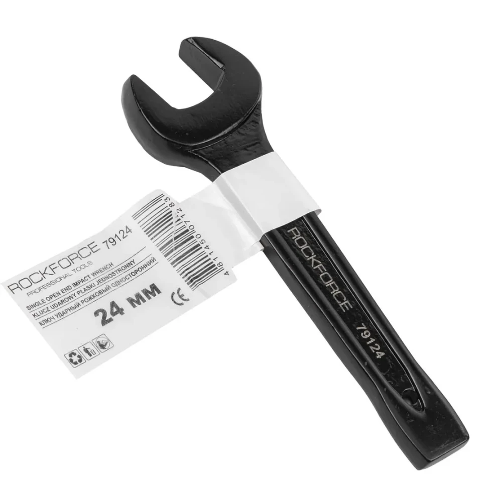 Ключ рожковый ударный 24мм (L-165мм)  Rock FORCE RF-79124