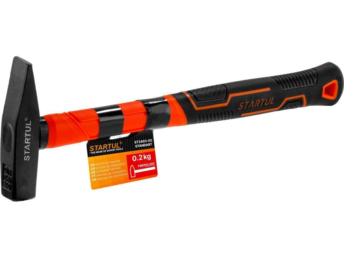 Молоток 0,2кг с фибергл.рукояткой  STANDART (ST2403-02) STARTUL ST2403-02