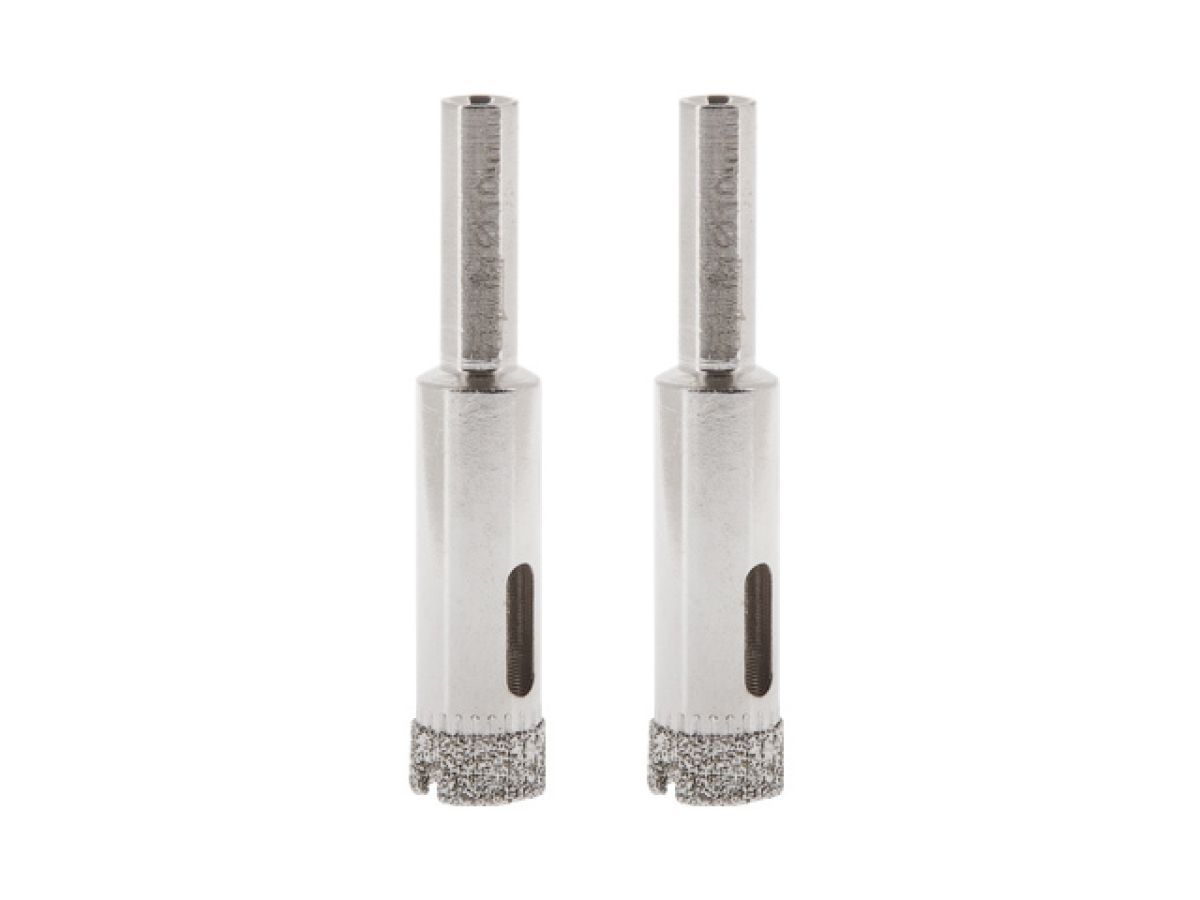 Коронка алмазная d 10mm по стеклу и керамике 2шт. (сверло алмазное трубчатое, 2шт) GEPARD GP2076-10