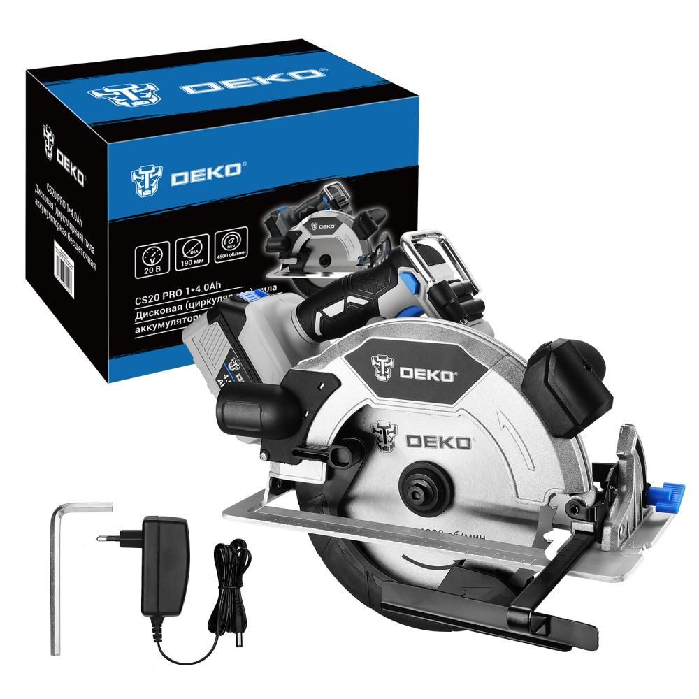 Пила циркулярная аккумуляторная DEKO CS20 PRODeko 084-1157