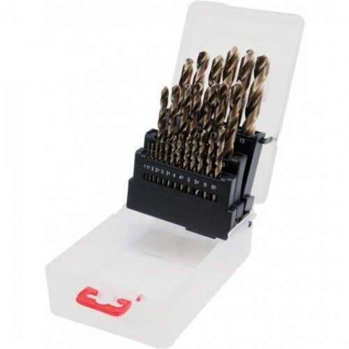 Свёрла по металлу 1.0-13.0mm Co-HSS (набор 25пр.)  YATO YT-41605