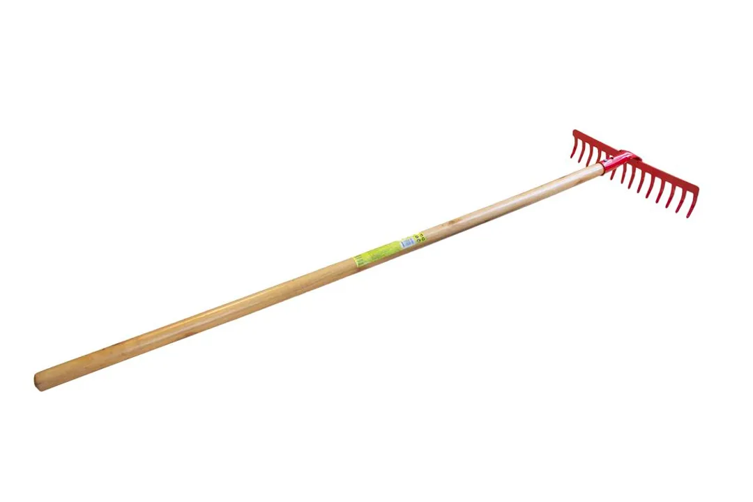 Грабли с деревянной рукояткой (14-зуб., L-1220mm, ширина-350mm)  WMC TOOLS WMC-TG2203006