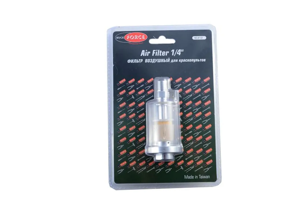 Фильтр воздушный мини для краскопультов  в блистере 1/4" RockFORCE RF-AF-02