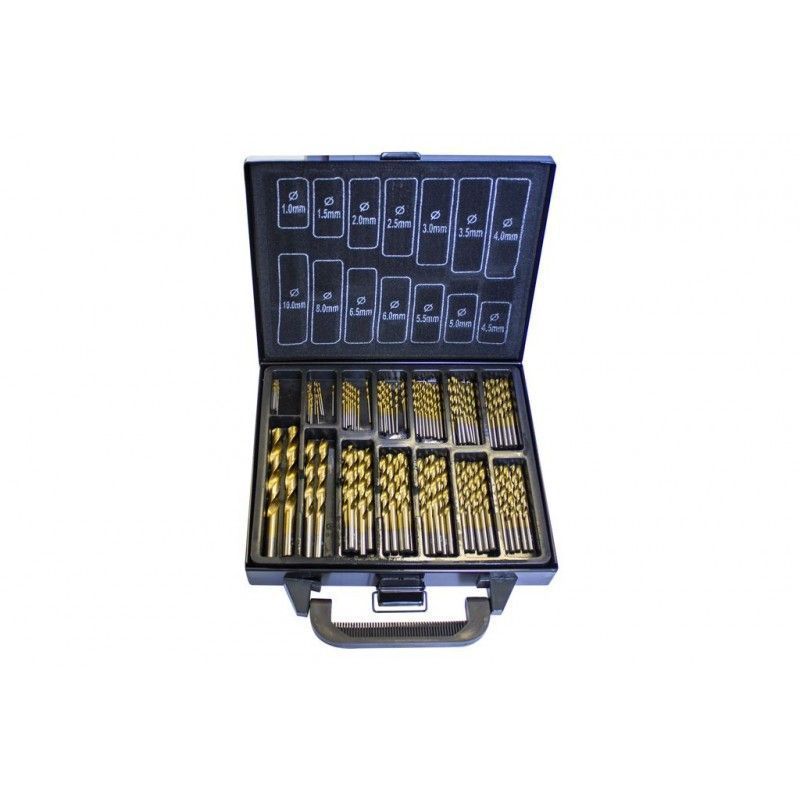 Набор сверл по металлу HSS, 99пр .(1-4мм по 10шт; 4.5-6.5мм по 5шт; 8, 10мм по 2шт), в кейсе Forsage F-924U99