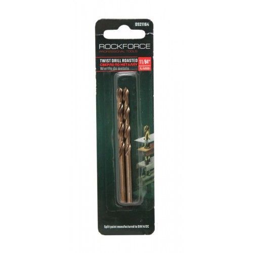 Сверло по металлу 3.5мм HSS+Co(2шт), в блистере Rock FORCE RF-DS235H