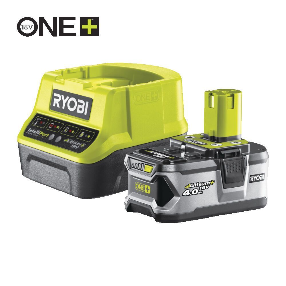 ONE + / Аккумулятор 18В, 4.0А/ч, с зарядным устройством 2.0А, RYOBI RC18120-140...Ryobi 5133003360