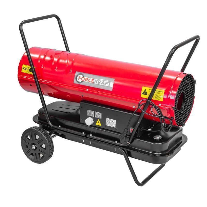 Пушка тепловая дизельная (30кВт, 220-240V, площадь обогрева - 185м) FORCEKRAFT FK-DH-30