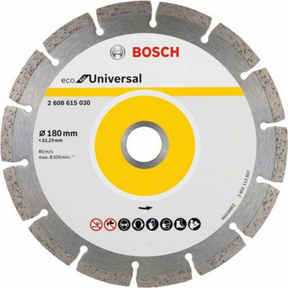 Алмазный круг 180х22,23 мм ECO Universal  BOSCH 2.608.615.030