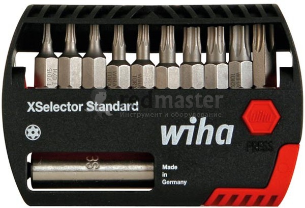 XSelector Standart. смешанная комплектация бит, 11предметов  Wiha 27048(26982)