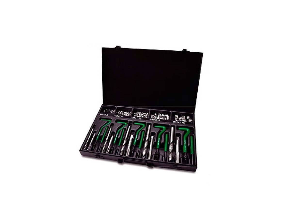Набор для восстановления резьбы 130шт (M5,M6,M8,M10,M12) Toptul JGAD130A