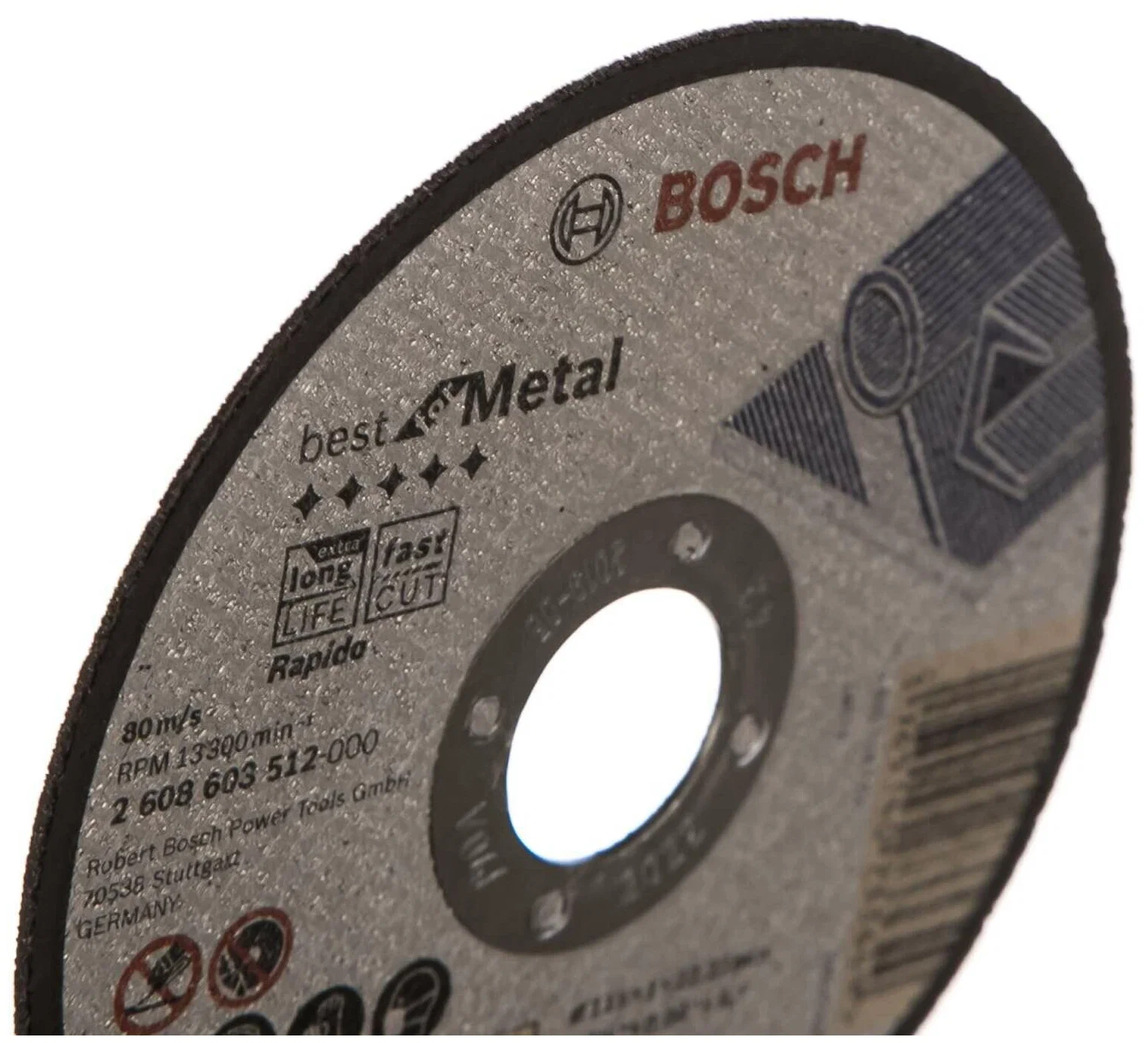 Круг отрезной 115х1.0х22.23 мм Best for Metal Rapido BOSCH 2.608.603.512