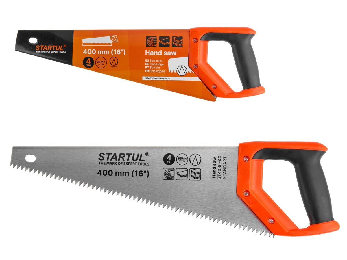 Ножовка по дер. 400мм 4 TPI STANDART (ST4030-40) STARTUL ST4030-40