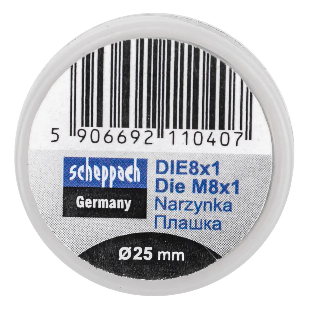 Плашка M8x1/Ф25  Scheppach Sch-DIE8x1