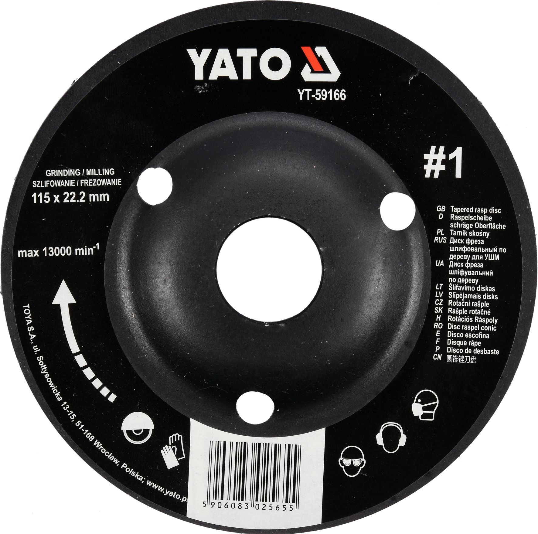 Диск-фреза универсальный для УШМ 115mm #1  YATO YT-59166