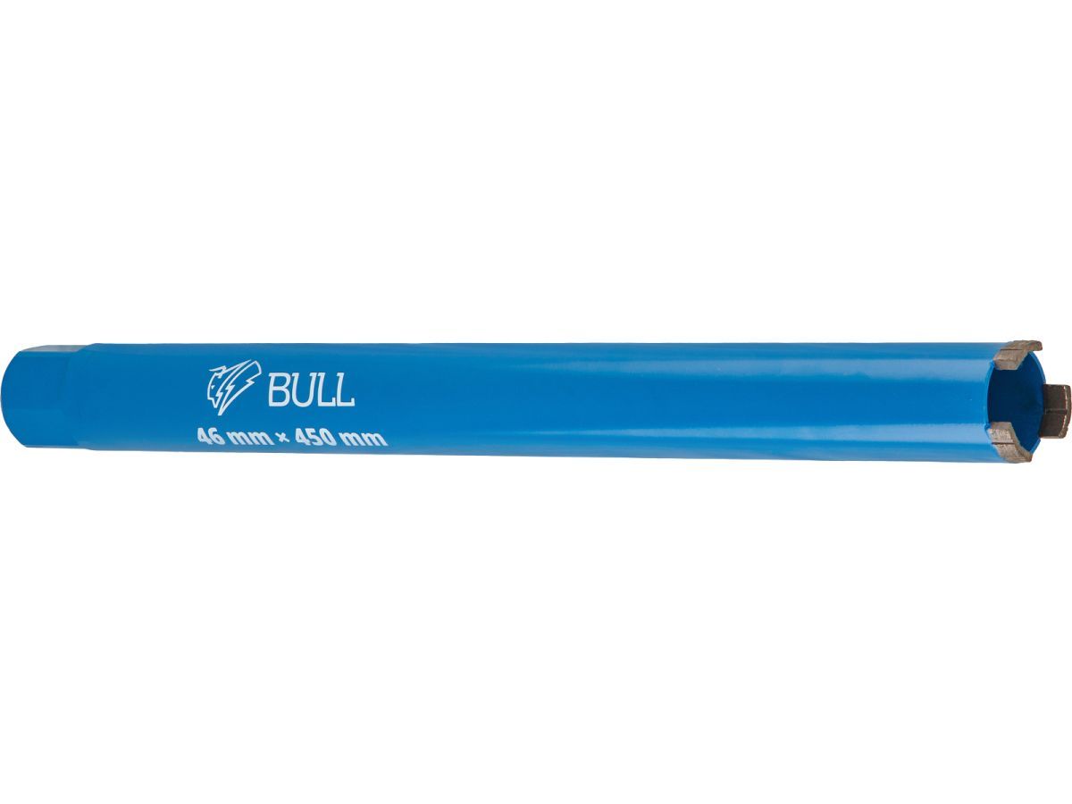 Коронка алмазная d 46мм железобетон L450мм, микроудар, сухое сверление BULL 2329234