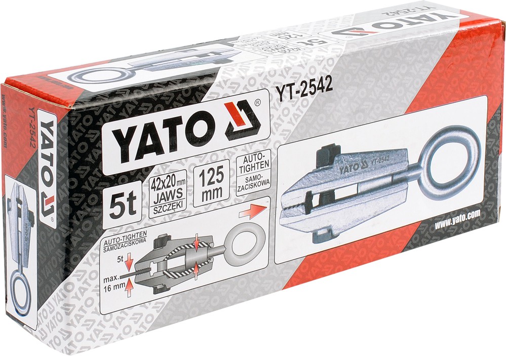 Зажим для кузовных работ 125mm YATO YT-2542