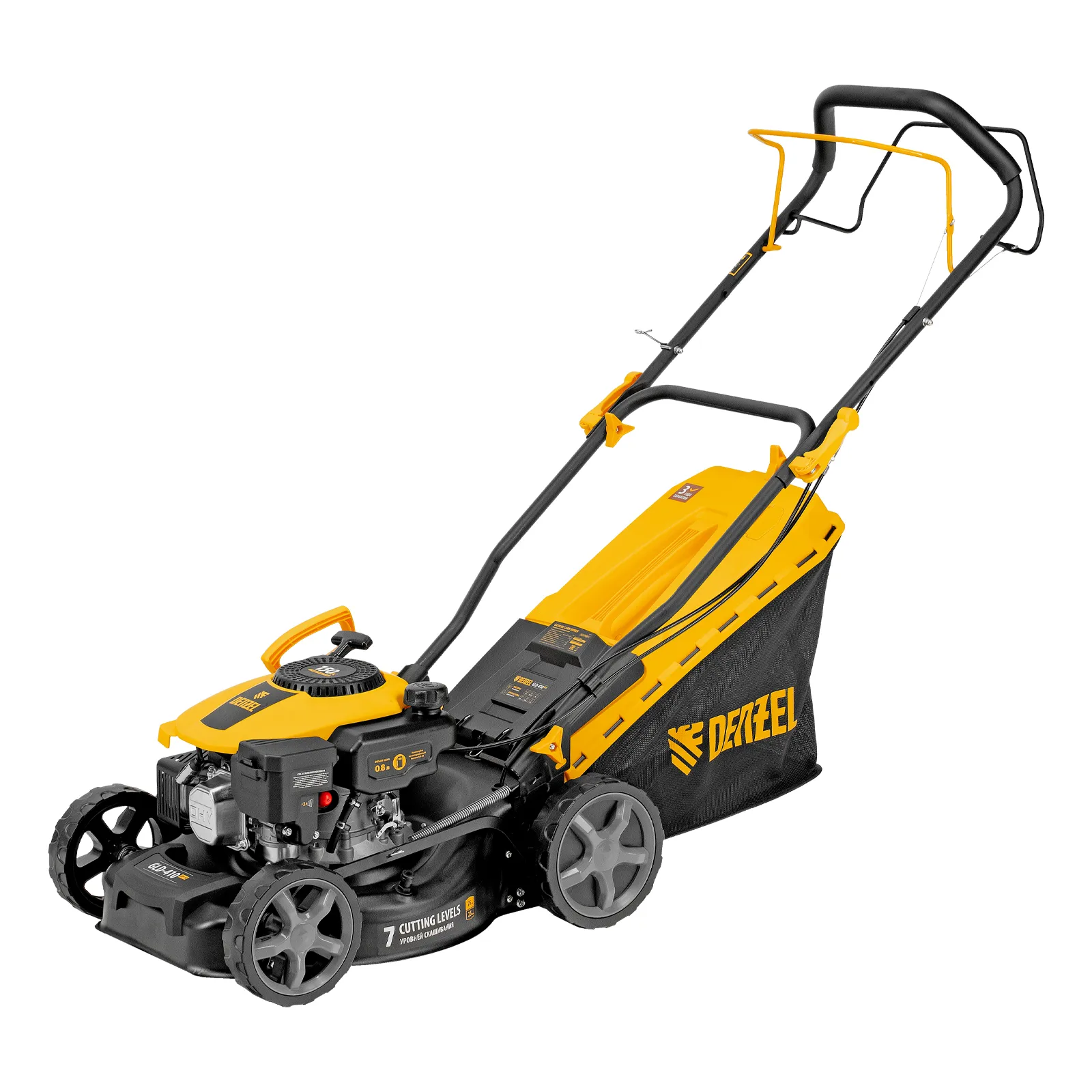 Газонокосилка бензиновая GLD-410SP-K, 150 см3, 41 см, привод, 40 л  ...DENZEL 58813