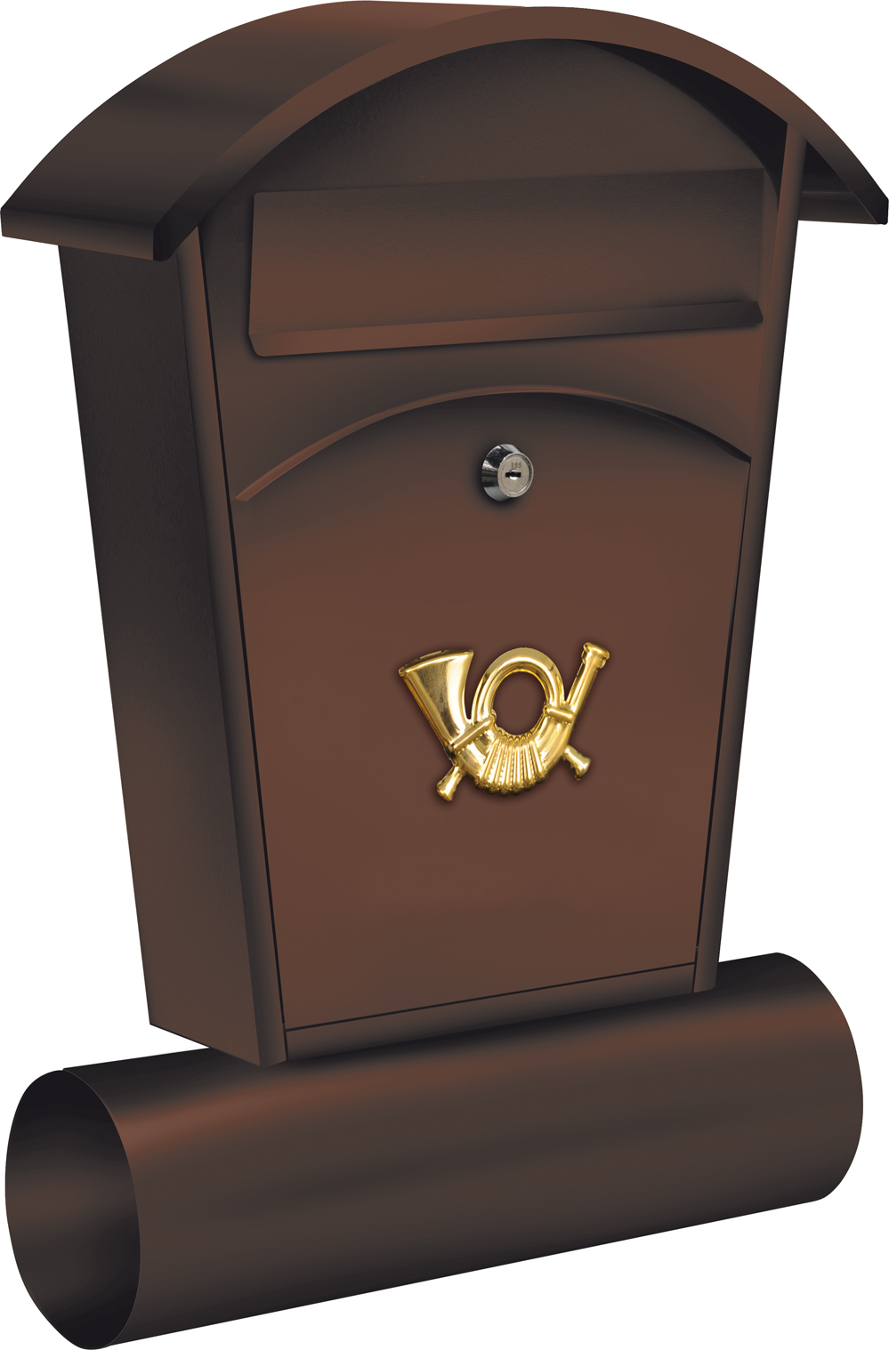 Ящик металлический почтовый 480х280х80мм коричневый  VOREL 78592