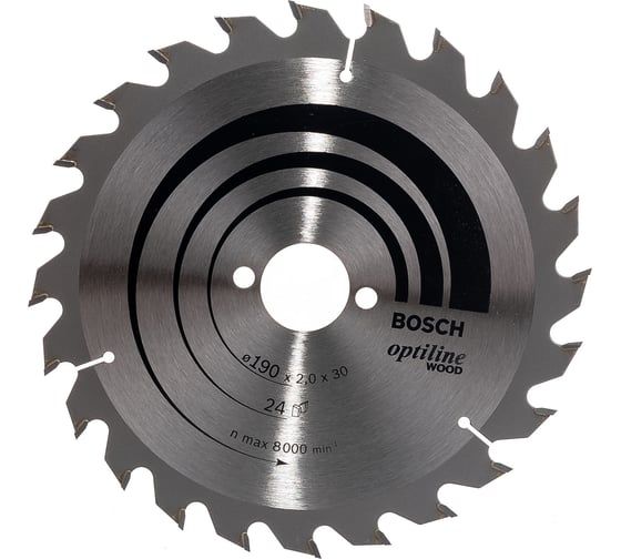 Диск пильный 190х2,6х30 мм Z48 Optiline Wood, BOSCH 2.608.640.617