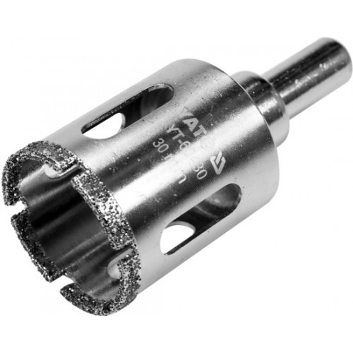 Сверло алмазное трубчатое для керамогранита и греса  d30mm YATO YT-60430