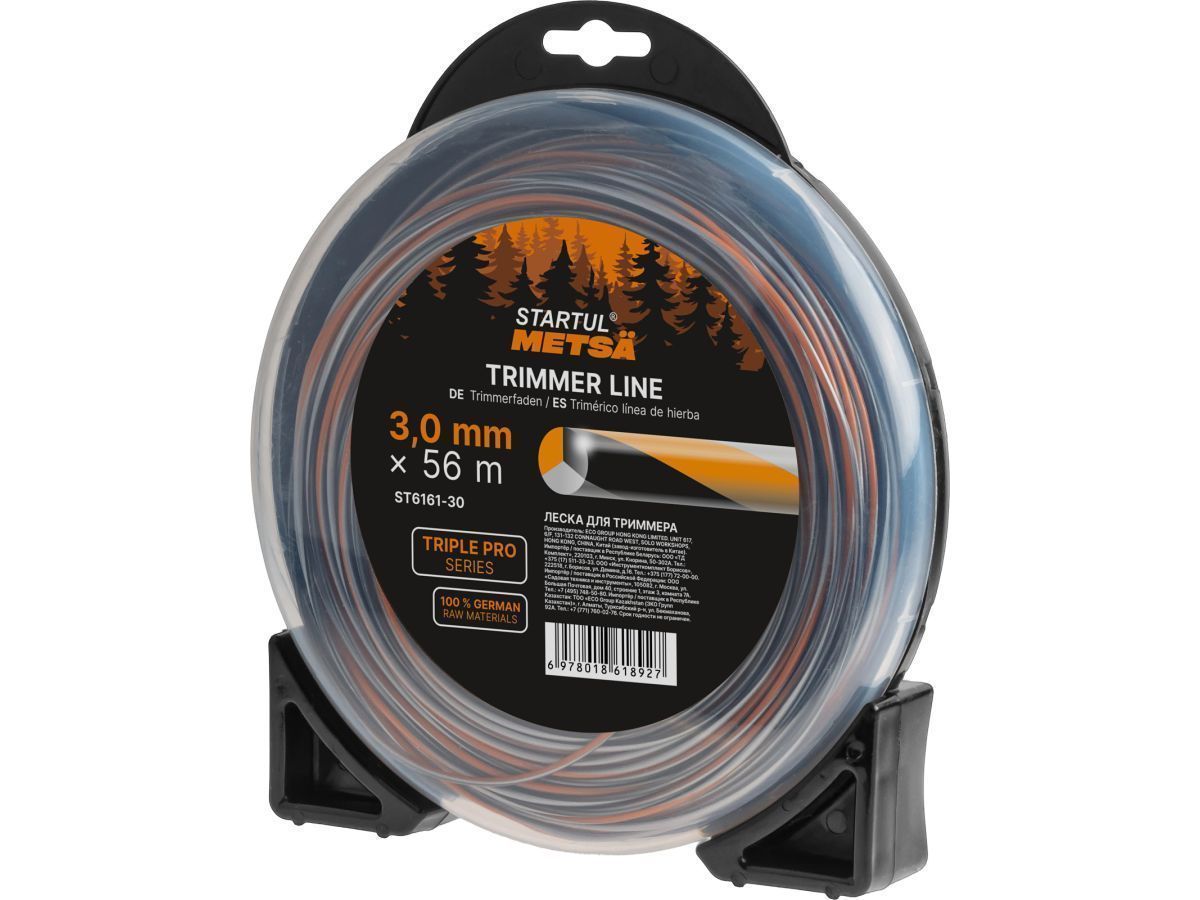 Леска ф 3.0 мм х 56 м витой круг сеч. TRIPLE PRO METSA (трехкомпонентная) STARTUL ST6161-30