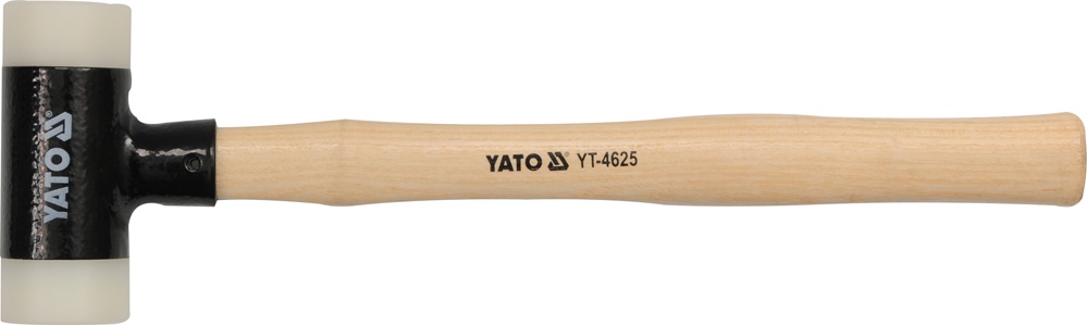 Молоток безинерционный с деревянной ручкой 430гр. d40mm PU YATO YT-4625