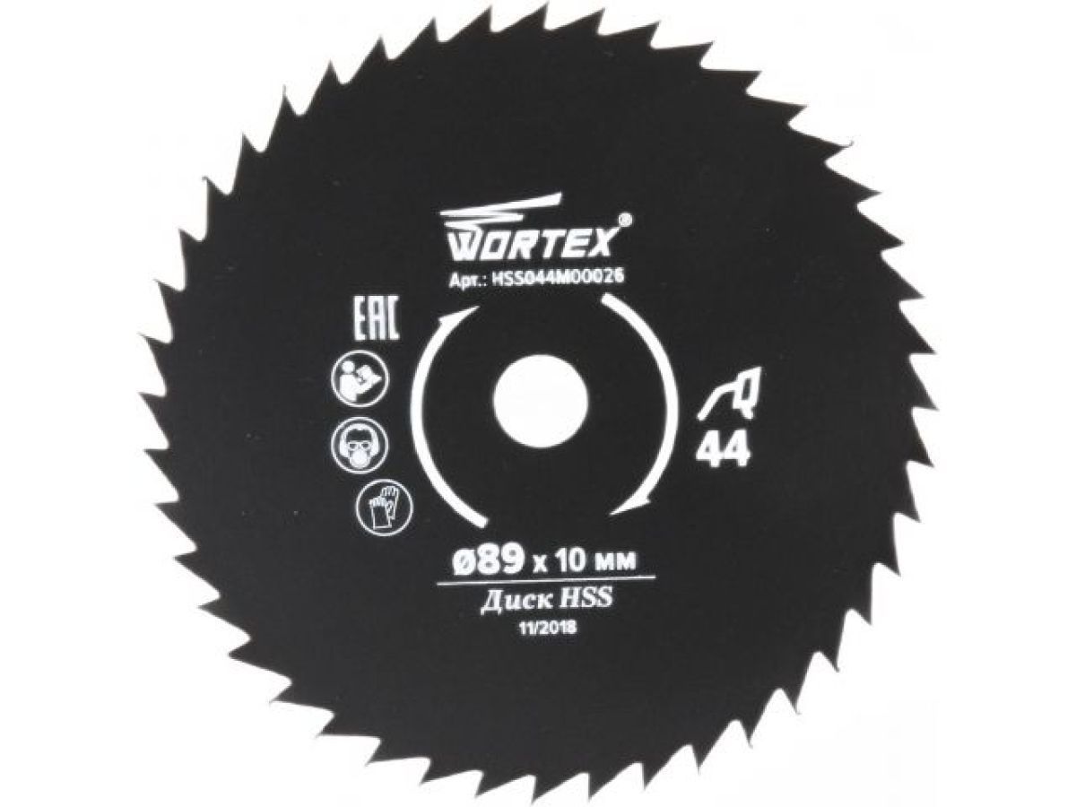 Диск пильный по металлу 89x10 мм, 80 зуб., HS S080 M в блистере, WORTEX HSS080M00009