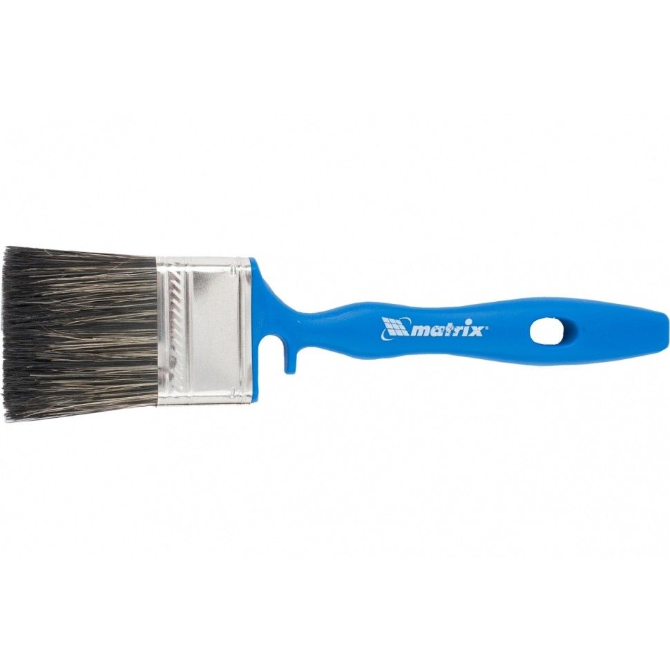 Кисть флейцевая для водных красок, 50х15 мм, смешанная щетина, пластиковая рукоятка Matrix 83383