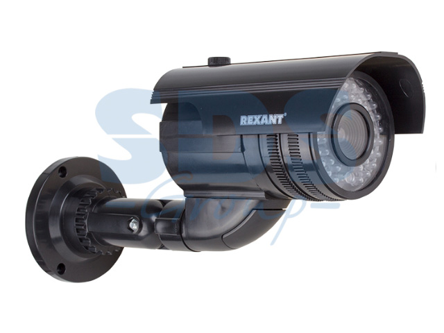 Муляж камеры уличной, цилиндрическая (черная)  REXANT 45-0250
