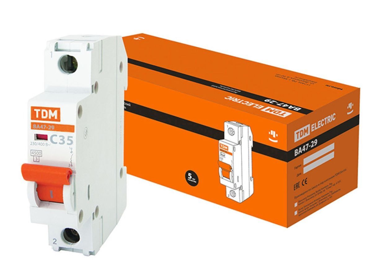 Автоматич. выключатель ВА47-29 1Р 32А 4,5кА х-ка С  TDM SQ0206-0077