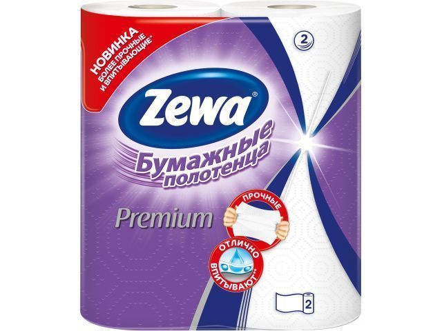 Полотенца бумажные кухонные Premium 2 рул.  ZEWA 201121253