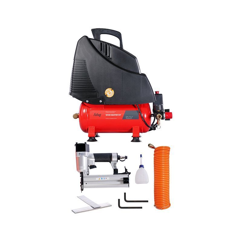 Компрессор WOOD MASTER KIT + 4 (OL 195/6 + 4 предмета)FUBAG 646035