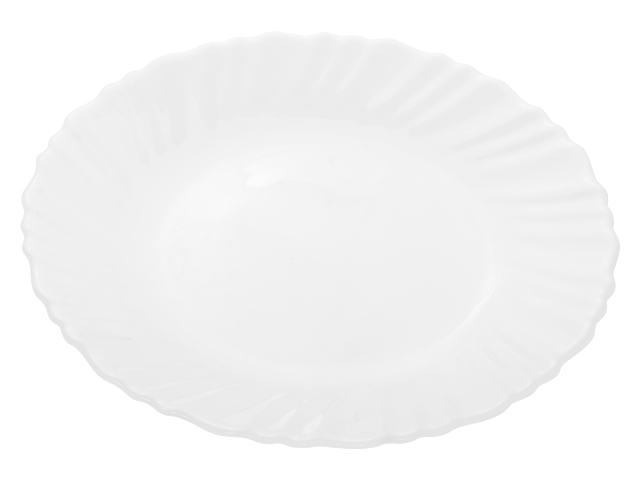 Тарелка десертная стеклокерамическая, 190 mm, круглая, серия Мадрид, белая  ...PERFECTO LINEA 13-219010