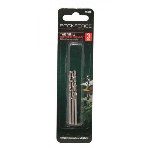 Сверло по металлу 2.5мм HSS(3шт), в блистере Rock FORCE RF-DS325