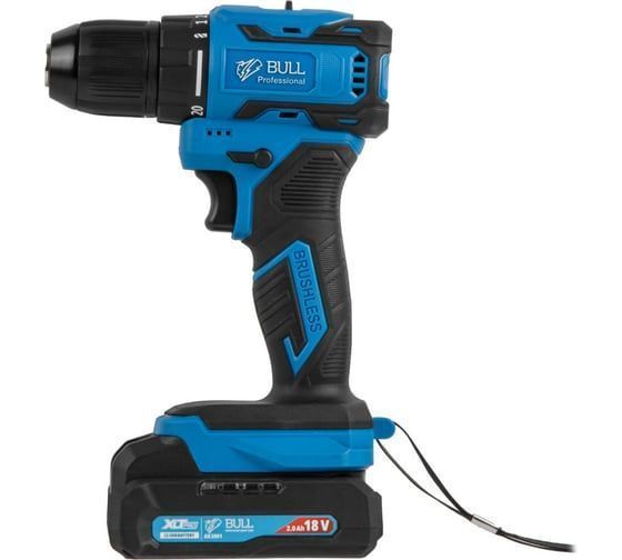Аккум. дрель-шуруповерт SR 1804 R-series в чем. XLTpro БЕСЩЕТ., Импульс., 18 В,  2АКБ 2,0 А/ч, 50 Н*м,  шурупы до 10 мм, 1800 об.мин,  BULL 2329056